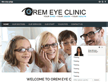 Tablet Screenshot of oremeyeclinic.com